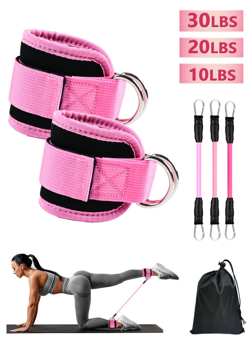 CYTHERIA - Ankle Strap Set for Women,With 2 Ankle Straps,3 Elastic Straps and 1 Bag,Exercise Bands for Legs and Butt - Image 1