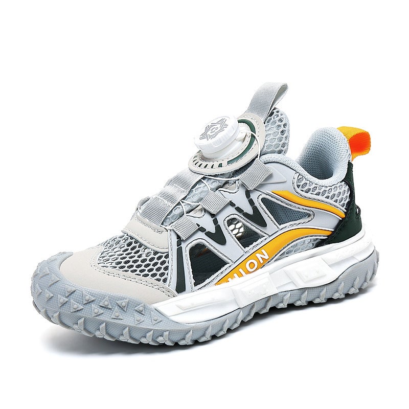 Sports Sandals New Summer Baotou Beach Shoes Children'S Mesh Hollow Frame Single Mesh Shoes - Image 1