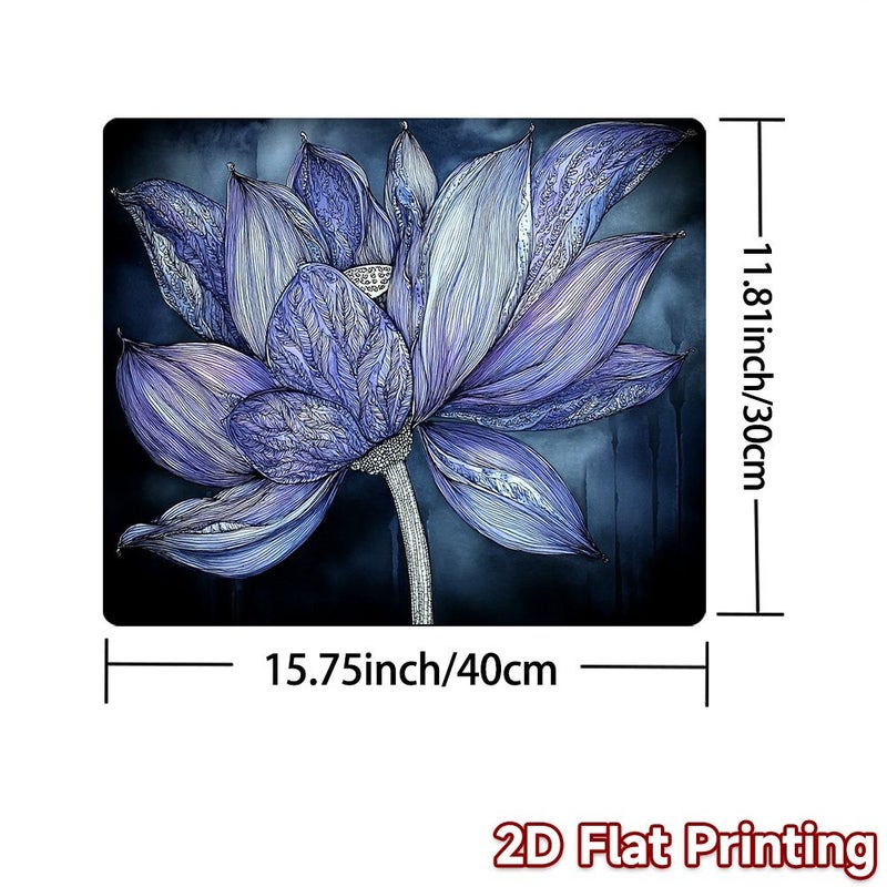 Stove Mat 52x72cm Lotus Blossom Dark Pattern Electric Induction Cooktop Protector - Image 3