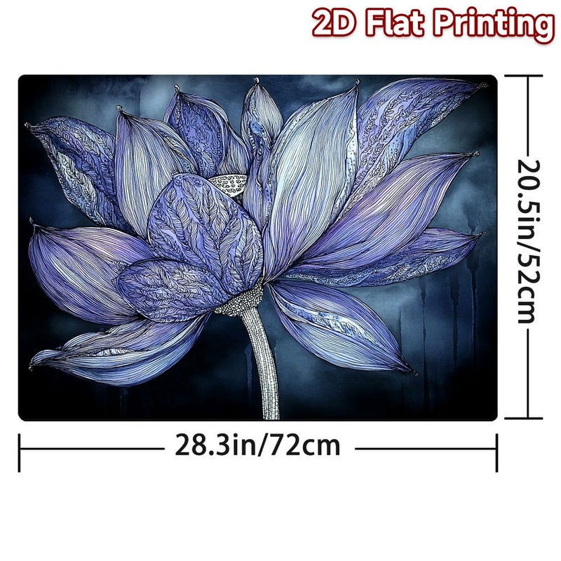 Stove Mat 52x72cm Lotus Blossom Dark Pattern Electric Induction Cooktop Protector - Image 5