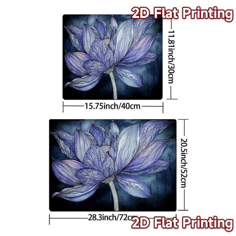 Stove Mat 52x72cm Lotus Blossom Dark Pattern Electric Induction Cooktop Protector - Image 2