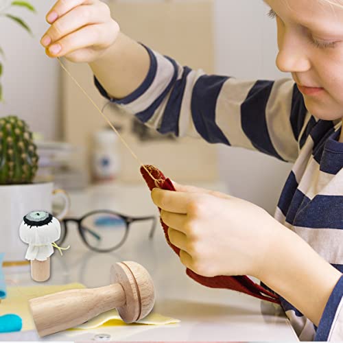 Tendiren Darning Mushroom, Wood Darning Egg Sewing Tool Repair for Darning Socks, Hats, Pants, Sweaters, DIY Sewing Crafts, Cute Wooden Mushroom Darner Needle Patch Holes - Image 4