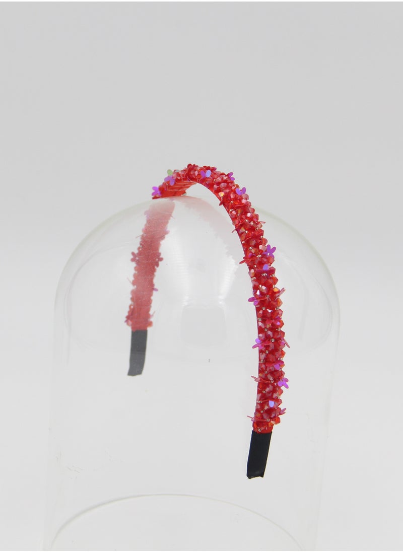 D'Daniela - Headband Anna For Girls Butterfly Red - Image 1