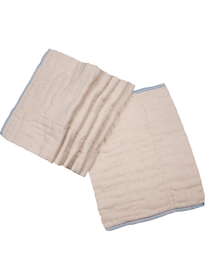 OsoCozy OsoCozy Prefolds Unbleached Cloth Baby Diapers, Size 1 (7-15 lbs), 6 Pack, Soft, Absorbent and Durable 100% Natural Cotton - Image 3