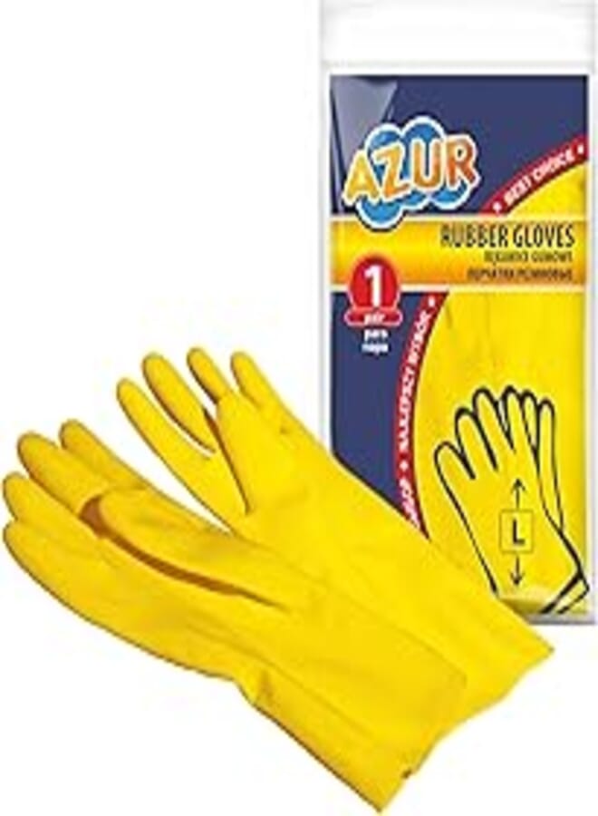 York Azur Rubber gloves L