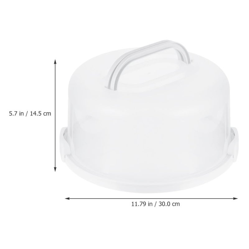 Reusable 10 Inch Round Cake Carrier With Handle For Storage And Party - Image 3