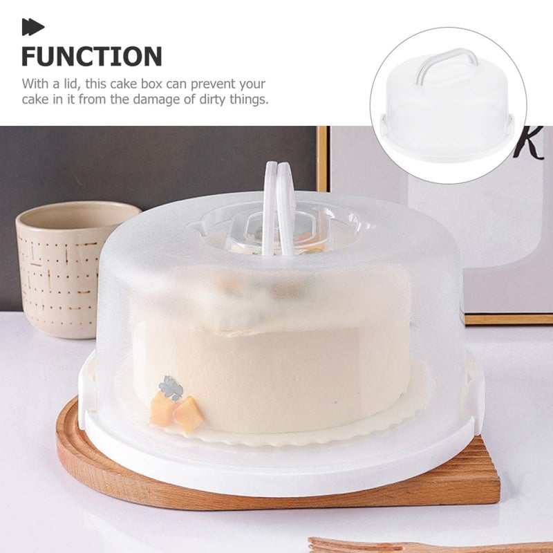 Reusable 10 Inch Round Cake Carrier With Handle For Storage And Party - Image 4