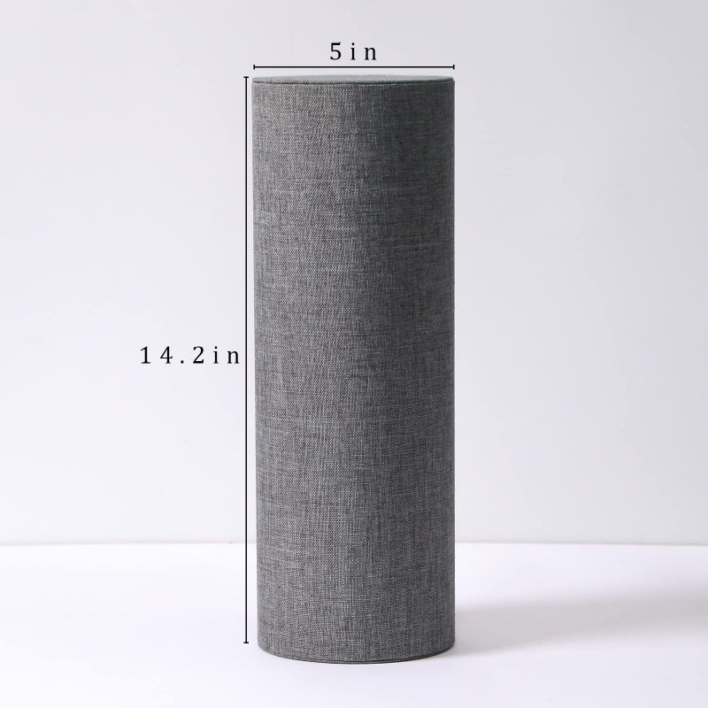Coward Vertical Headband Holder Hairband Accessories Display Stand Necklaces Scrunchie Hairband Showcase Storage (gray linen) - Image 2