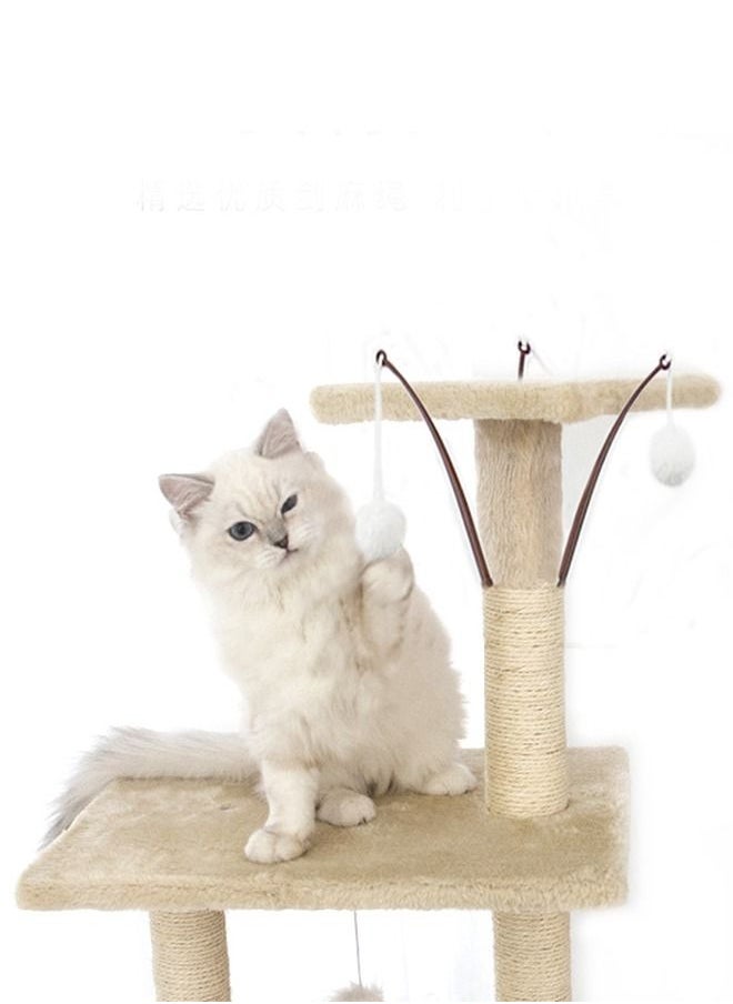 Multi-Level Cat Tree, 138Cm Height Activity Cat Tower Furniture For Large Small Cat 50x35x138 Cm Beige Wood - pzsku/Z088F51B179136A0B1E7DZ/45/_/1665736181/7e2fc71b-ddba-4e9e-8abf-51e8f2ec0c3f