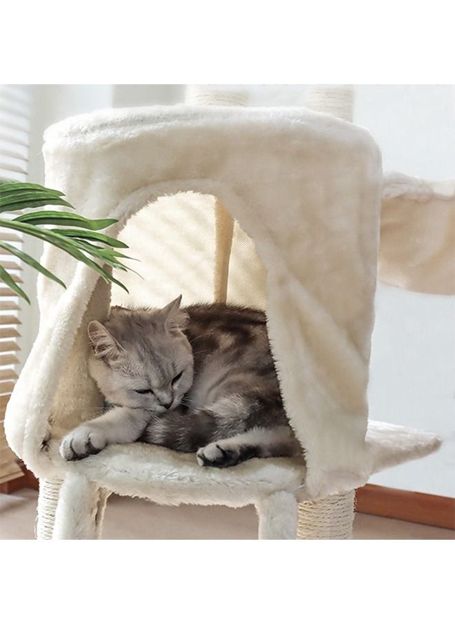 Multi-Level Cat Tree, 138Cm Height Activity Cat Tower Furniture For Large Small Cat 50x35x138 Cm Beige Wood - pzsku/Z088F51B179136A0B1E7DZ/45/_/1665736181/be925288-c26e-4efb-9fdc-06d284416379