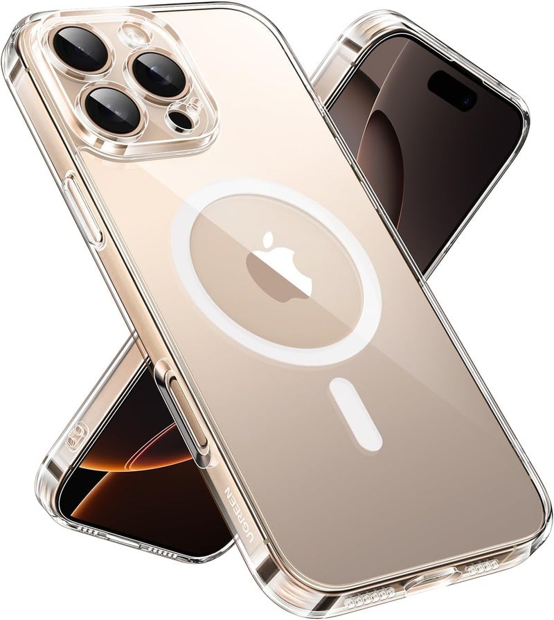 Mobcos Iphone Clear Case with Transparent Slim Protective Cover, Lightweight, Protective Cover Magnetic Charging Compatible (Iphone 16 Pro Max) (iPhone 16 Pro) - Image 1