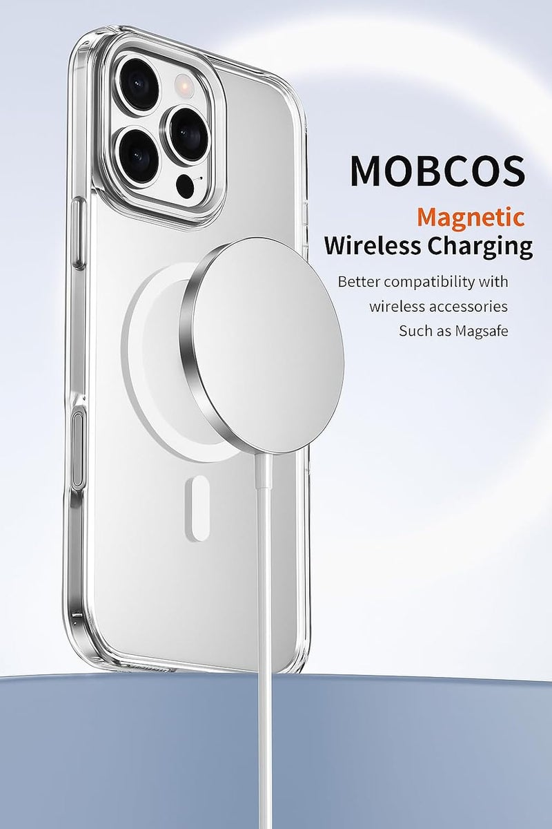 Mobcos Iphone Clear Case with Transparent Slim Protective Cover, Lightweight, Protective Cover Magnetic Charging Compatible (Iphone 16 Pro Max) (iPhone 16 Pro) - Image 2