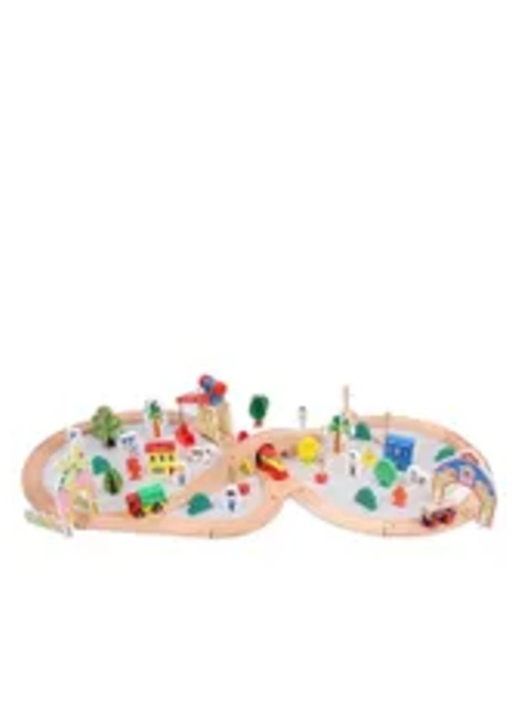 Factory Price Factory Price - Cole Wooden Complete Imperial Train Set 78pcs  - Image 4