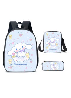 Cartoon Backpack Three-piece Student School Bag