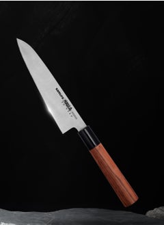 Samura Samura OKINAWA Gyuto Knife | 6.7"/170 mm | Double-Edged Blade | Rosewood Handle | AUS-8 Stonewash Blade | Precision Cutting | Corrosion Resistant  - Image 5