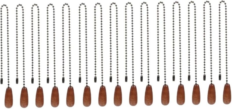 Tehaux 3 Sets Pull Chain Pendant Extension Beaded Fan Chain Extender Decorative Lighting - Image 2