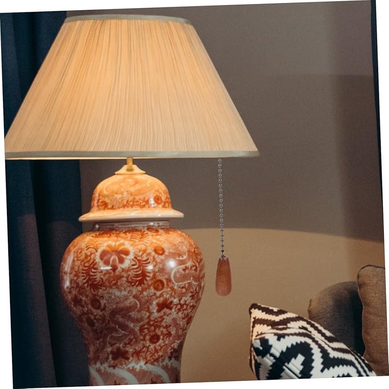 Tehaux 3 Sets Pull Chain Pendant Extension Beaded Fan Chain Extender Decorative Lighting - Image 4