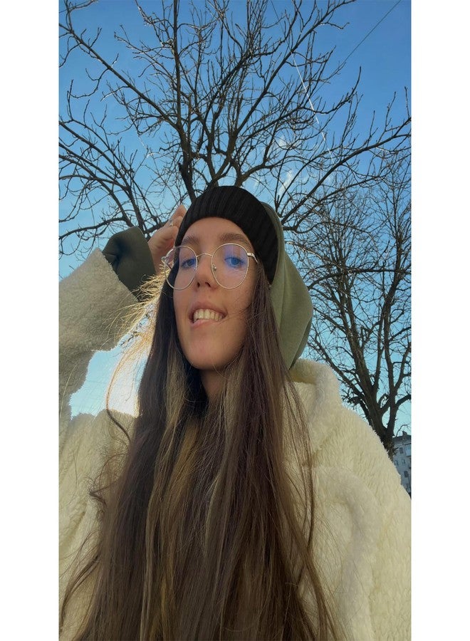 ACO-UINT Knit Headwraps, 2 Pack Wide Ear Warmer Headbands, Non-slip Thick Winter Headbands for Women - Image 3