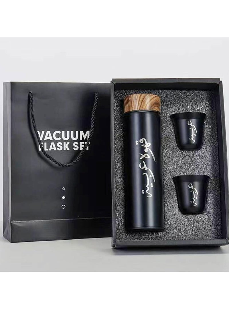 أسيف مجموعة أكواب وأكواب قهوة معزولة بنمط خشبي، أكواب مشروبات، أدوات شرب من الفولاذ المقاوم للصدأ - Image 4