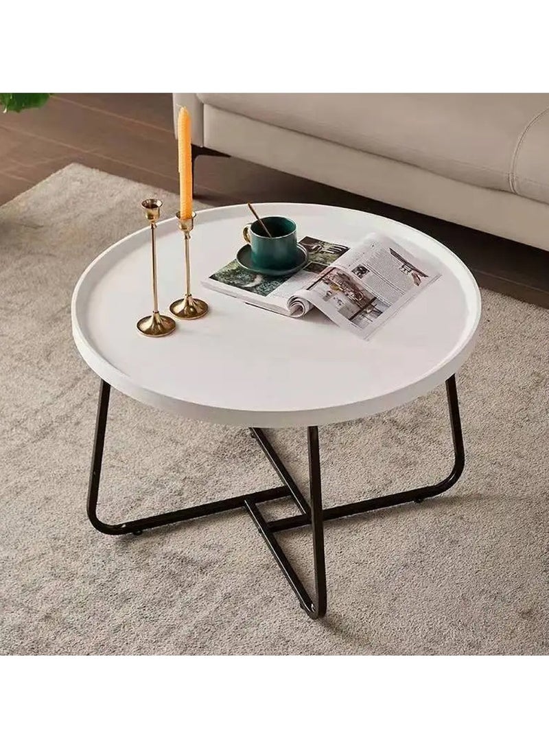 DubaiGallery Coffee Table Set of 2, Living Room Table Round, Living Room Table Gold, Coffee Table Gold Marble for Living Room and Bedroom Tables, Coffee Tables, Living... - Image 2