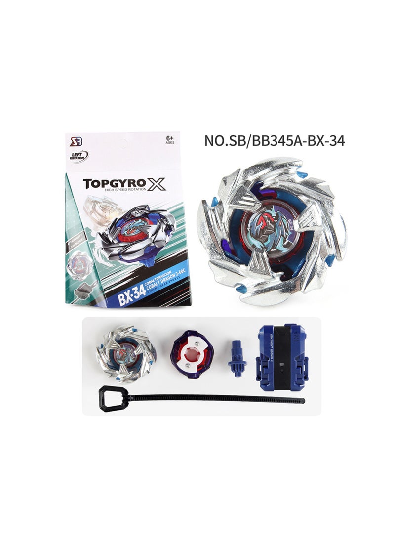 Beyblade Game Metal Fusion 4D Beyblade, X Beyblade Boxed with Launcher, (SB/BB345A-BX-34 Boxed Beyblade) - Image 1