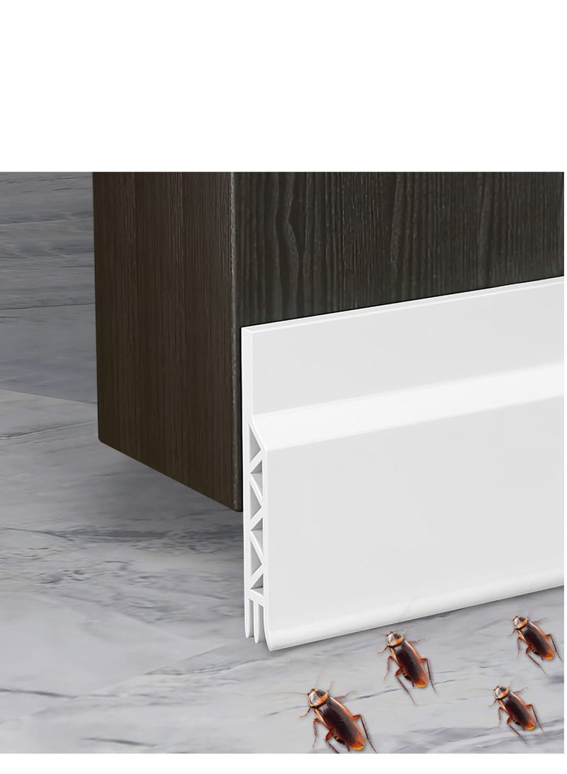 Door Draft Stopper for Bottom of Weather Stripping Seal Strip Interior Against Drafts Dust Noise Animals 1M  - Image 1