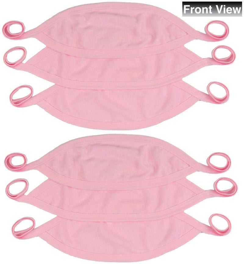 ToBeInStyle Babies' 6-Pack Comfortable Newborn Baby Belly Binder - Pink - One Size - Image 3