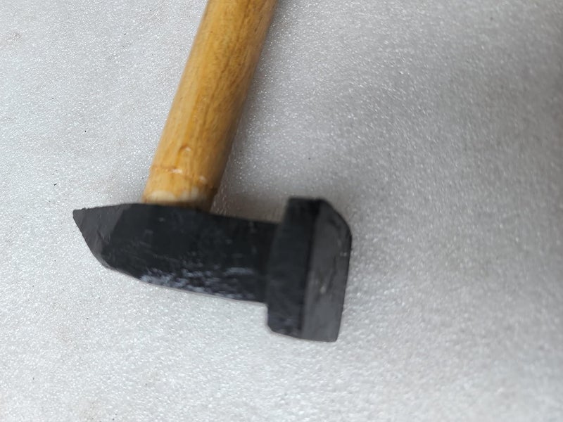 TMC FTE Denting Hammer 450 Grams Professional Machinist Hammer with Wood Handle Forged Carbon Steel Head Pack of 1 - Image 2