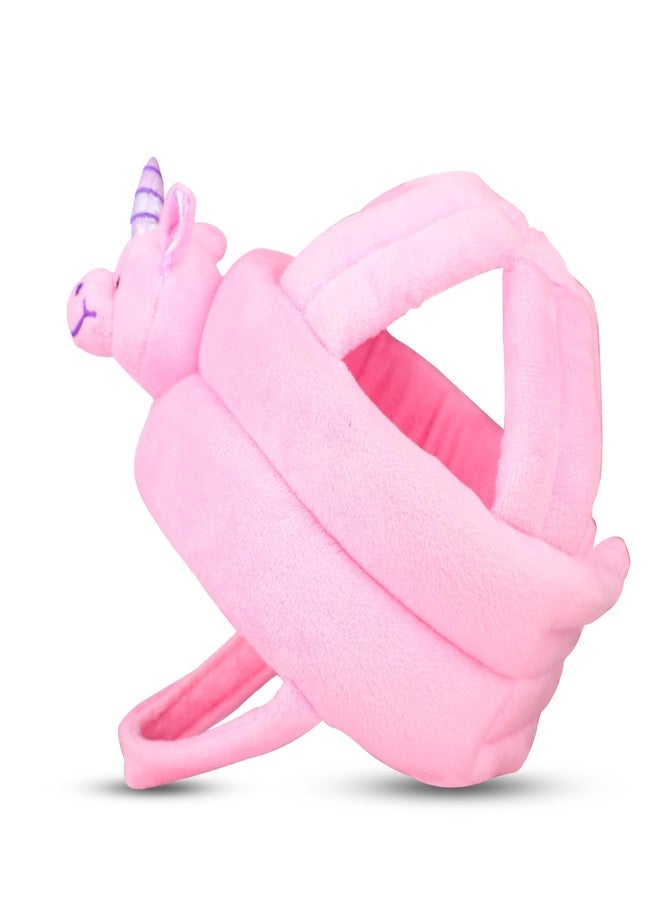 كوكو خوذة أمان للأطفال الصغار من كوكو - واقي رأس قابل للتعديل للزحف والمشي - قبعة ناعمة وخفيفة الوزن ومضادة للسقوط للأطفال الرضع والأطفال - معدات أمان مثالية للرأس (يونيكورن وردي) - Image 1