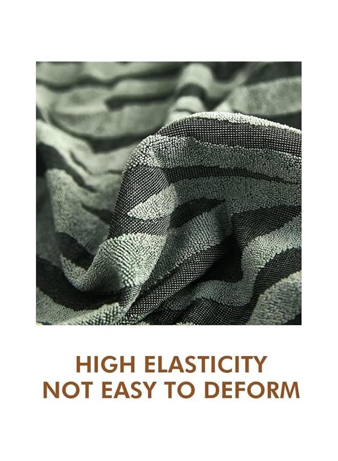 HOOKOR Durku Thick Sofa Cover with Skirt, Stretchable Full Cover Dustproof Sofa Towel Couch Slipcover，Pure Color Combination Sofa Cover, for Furniture Protection (Light Grey, 3 seater) - Image 5