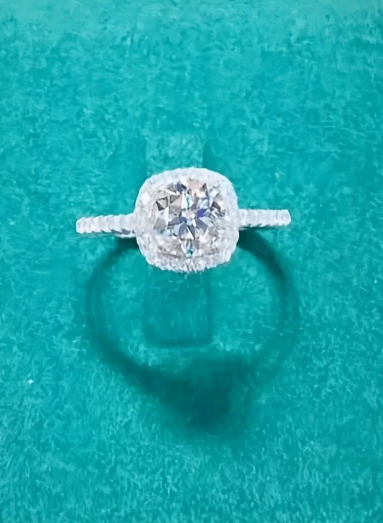 Shein Jewelry Set Including 1pc Stainless Steel Square-shaped Cubic Zirconia Necklace, 1pair Earrings And 1pc Ring - Image 4