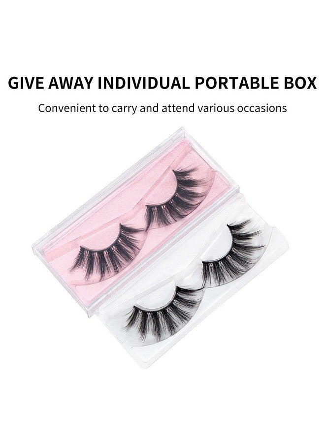 DYSILK False Eyelashes Mink - Strip Lashes 5 Pairs 6D Faux Eyelash Wispy Lashes Cat Eye Fake Eyelashes Natural Look Fluffy Lash Reusable Lash Extension Kit | 004-16.7mm - Image 3