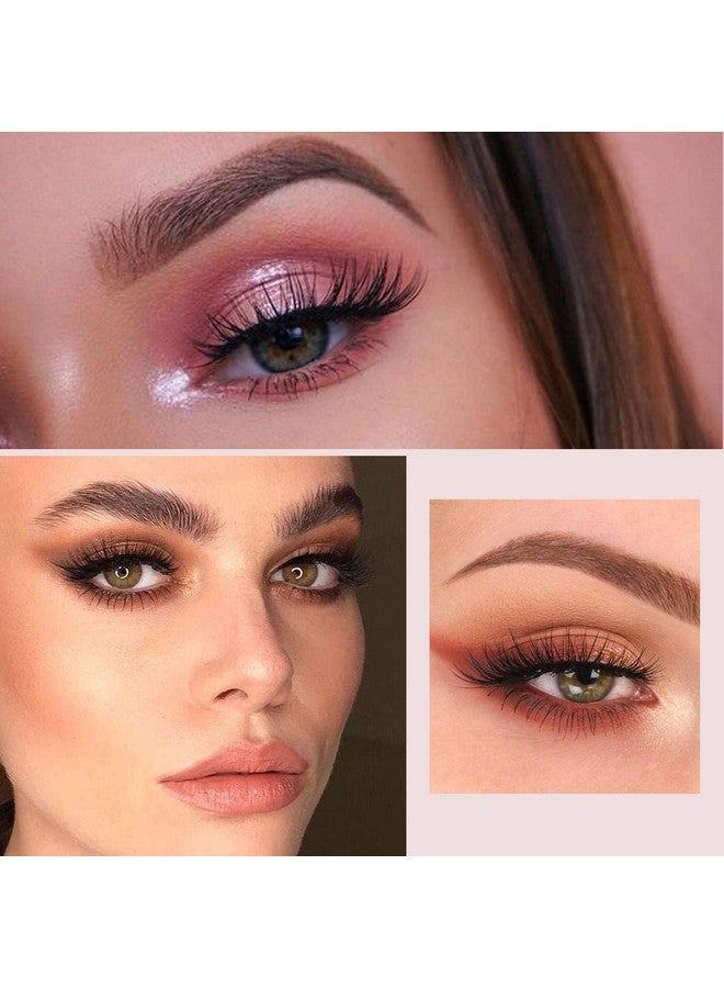 DYSILK False Eyelashes Mink - Strip Lashes 5 Pairs 6D Faux Eyelash Wispy Lashes Cat Eye Fake Eyelashes Natural Look Fluffy Lash Reusable Lash Extension Kit | 004-16.7mm - Image 5