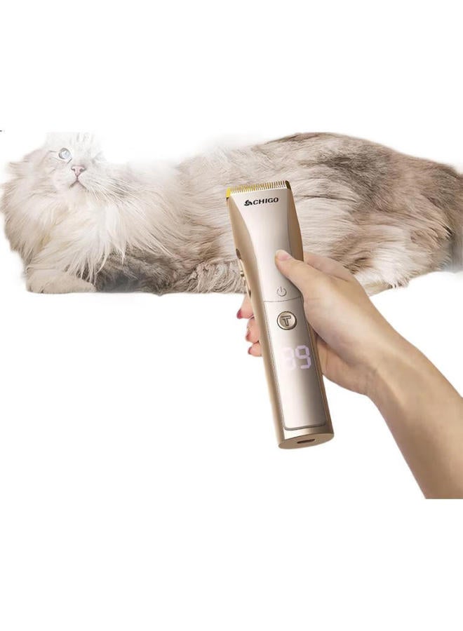 CHIGO Professional Pet Hair Trimmer, Electric Clipper, Pet Salon Special Electric Grooming Tool, Dog Clipper, Hair Trimmer, Shaver, Home Use Dog Cat Hair Trimming Device - Image 3