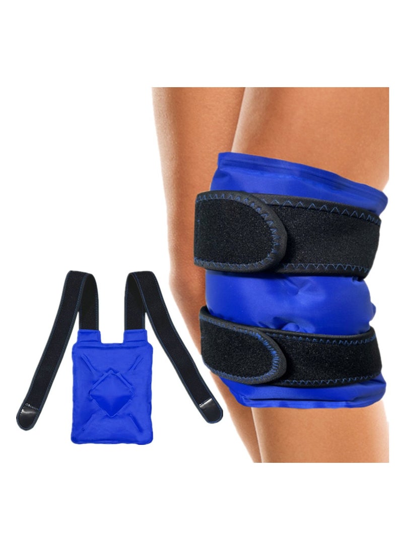 Hot Cold Large Gel Ice Pack for Knee Pain Relief, Gel Ice Wrap for Leg Injuries, Swelling, Cold Compress Therapy for Arthritis - Image 1