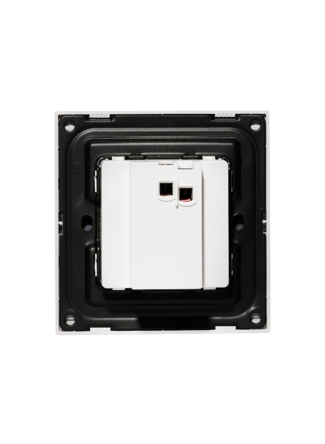 Donmarco Ultra Thin 1 Gang 1 Way Switch 10A 250V– Ultra Thin Glass, Modern & Durable, Fire-Resistant Electric Switch, 15-Year Warranty, Wall Switch for Home and Office (Matt White) - Image 3
