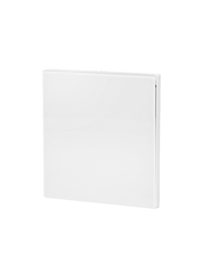 Donmarco Ultra Thin 1 Gang 1 Way Switch 10A 250V– Ultra Thin Glass, Modern & Durable, Fire-Resistant Electric Switch, 15-Year Warranty, Wall Switch for Home and Office (Matt White) - Image 1