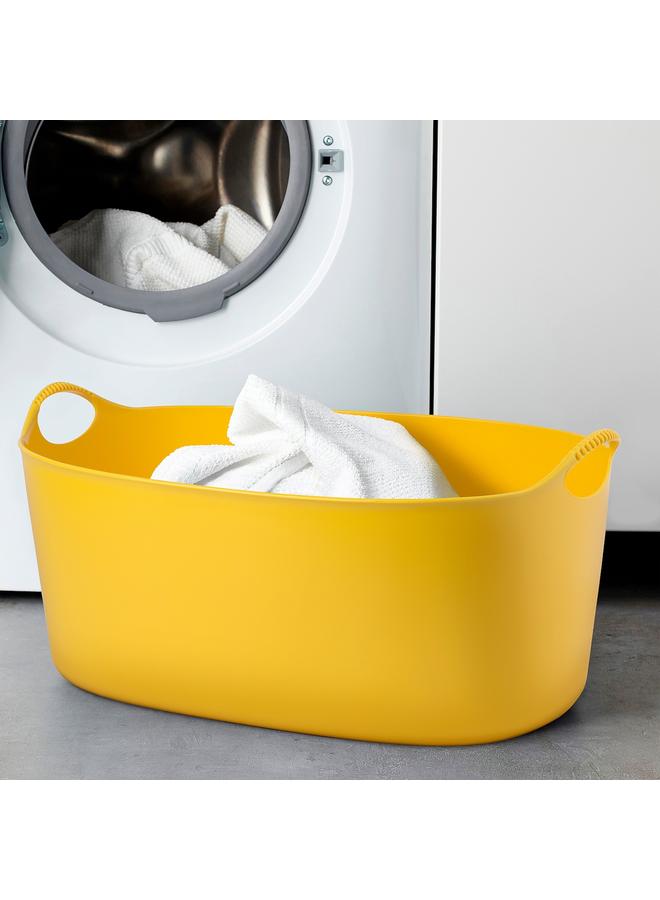 زبون سلة غسيل فليكسي، للاستخدام الداخلي/الخارجي، باللون الأصفر، 35 لترًا - Image 4