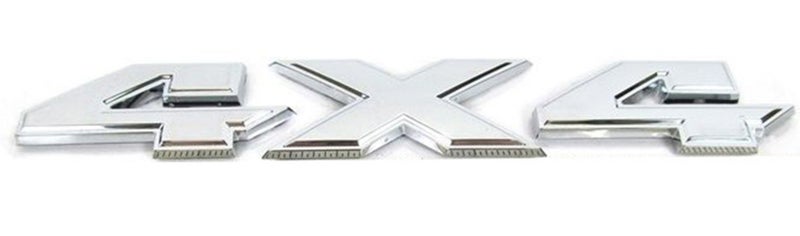1 OEM 20072018 4x4 Emblem 4 x 4 Badge 3D Nameplate Decal Replacement for 1500 2500 3500 Flat Letter Chrome