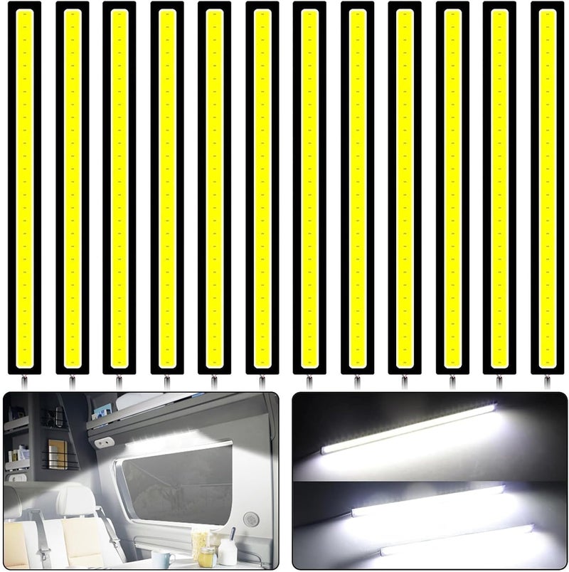 Linkstyle 12PCS Daytime Running Light, Super Bright 12V LED Strip Lights for Vehicles - Image 1