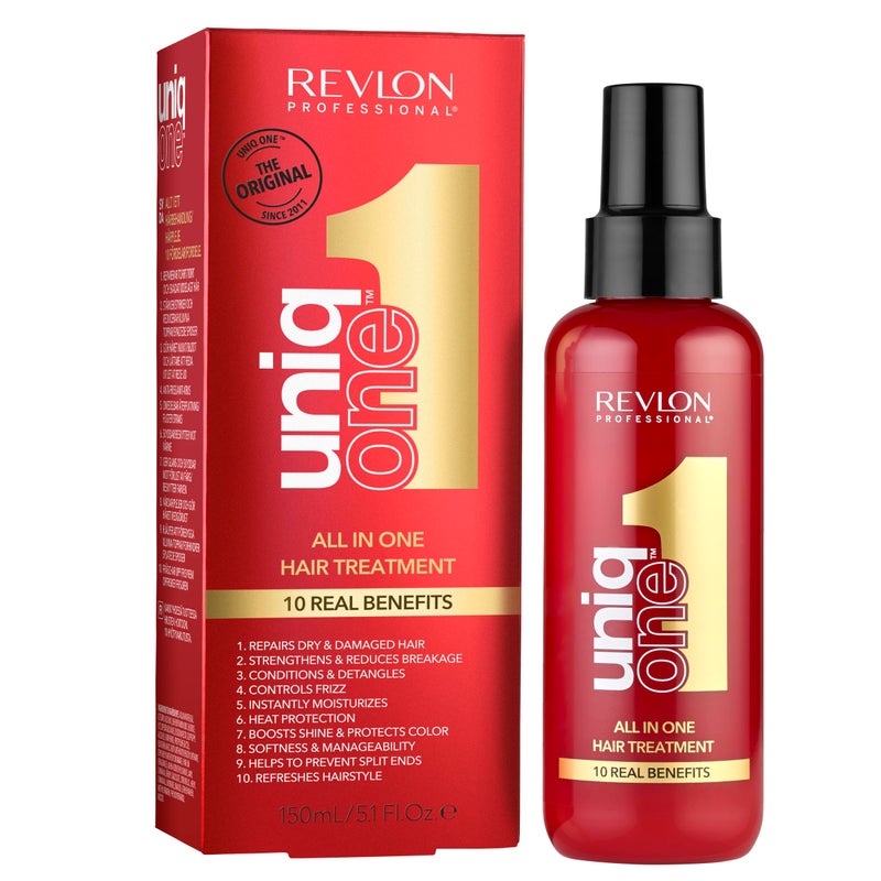 REVLON PROFESSIONAL UniqOne Moisturizing Leave-In Treatment, Repair For Damaged Hair, Classic Fragrance, 5.1 Fl Oz/150 ml (Pack of 1) - Image 1