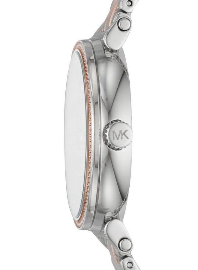 مايكل كورس ساعة يد بعقارب وسوار من المعدن طراز Mk3972 نساء - Image 3