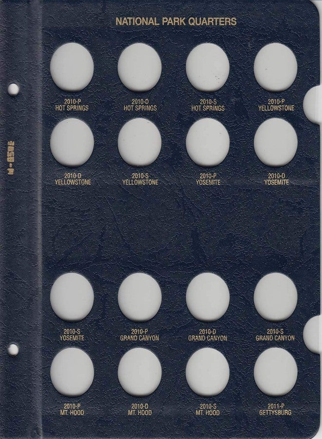 Whitman US National Park Quarter Coin Album 2010-2021 Set P, D & S Mints #3058, 3059 - Image 2