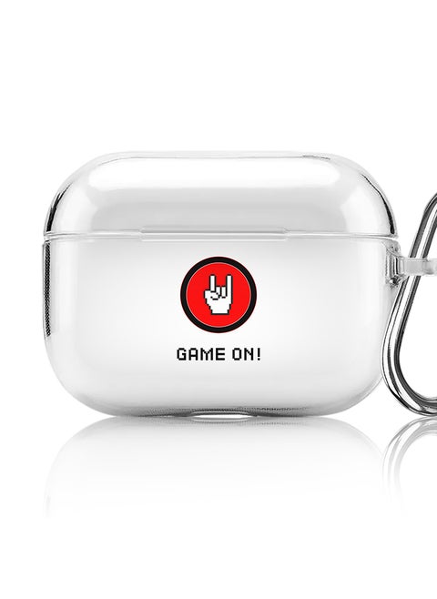 Classic Clear printed Case for Apple AirPods Pro 2nd Generation Thin Transparent Cover [Designed for Apple AirPods Pro 2nd Generation] - Game On