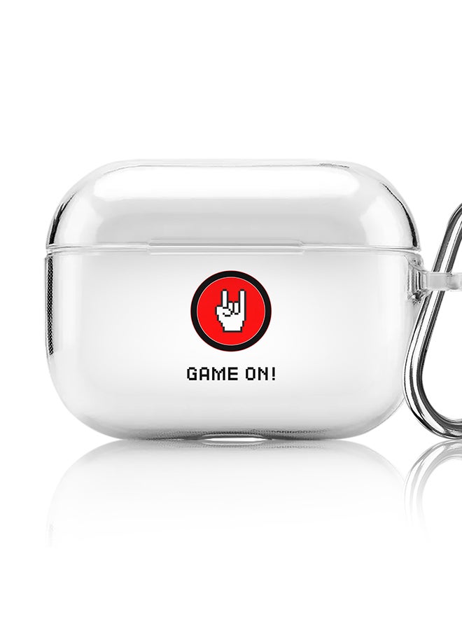 Stylizedd - Classic Clear printed Case for Apple AirPods Pro 2nd Generation Thin Transparent Cover [Designed for Apple AirPods Pro 2nd Generation] - Game On - Image 1