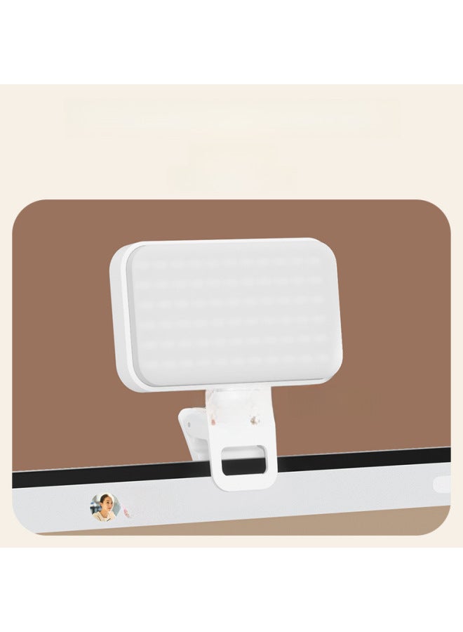 F6 R6 Fill Light Mobile Phone Photography Clamping LED Pocket Light Vlog Video Live Overhead Bracket-Specifications:F6 【white Model】  - Image 5