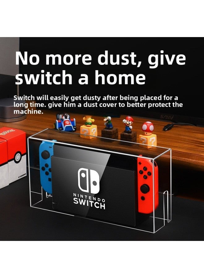 For Nintendo Switcholed Dust Cover Switch Transparent Acrylic Game Machine Host Base Box Ns-Model:Switch/Oled Universal Jet Fighter 3 Dust Cover - Image 2