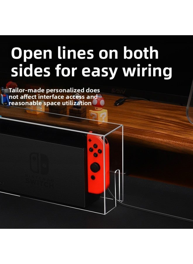 For Nintendo Switcholed Dust Cover Switch Transparent Acrylic Game Machine Host Base Box Ns-Model:Switch/Oled Universal Jet Fighter 3 Dust Cover - Image 5