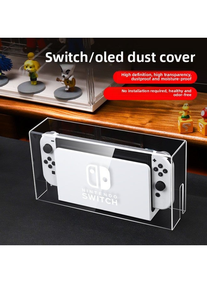 For Nintendo Switcholed Dust Cover Switch Transparent Acrylic Game Machine Host Base Box Ns-Model:Switch/Oled Universal Jet Fighter 3 Dust Cover - Image 3