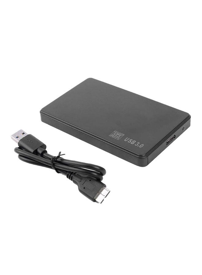2.5 Inch SATA HDD SSD to USB 3.0 Adapter Case with Cable Black for External Storage Portable Hard Drive Everyday Use - Image 1